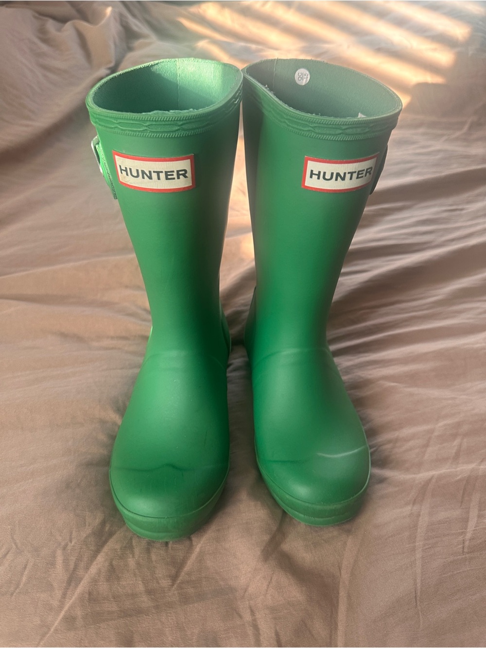 Hunter Kids Green Waterproof Rain Boots
